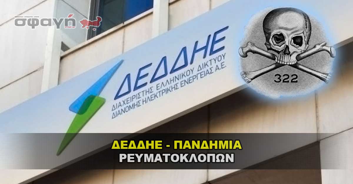 ΔΕΔΔΗΕ – ΠΑΝΔΗΜΙΑ ΡΕΥΜΑΤΟΚΛΟΠΩΝ – ΔΕΜΕΡΤΖΗΣ 30/11/2024